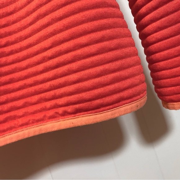 LL Bean Airlight Knit Pullover Sweater Snap Logo Quilted Pink Lightweight Pocket - Picture 7 of 11